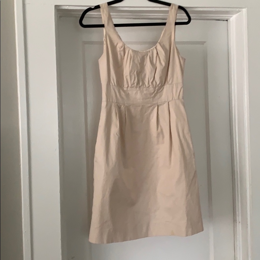 Gorgeous sand colored pleated dress